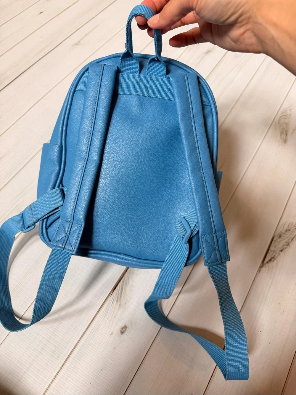 Disney Blue Stitch Face Mini Backpack